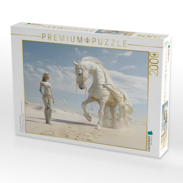 Surrealismus trifft Pferdefans - CALVENDO Foto-Puzzle'