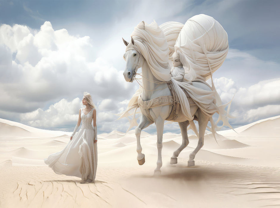 Surrealismus trifft Pferdefans - CALVENDO Foto-Puzzle'