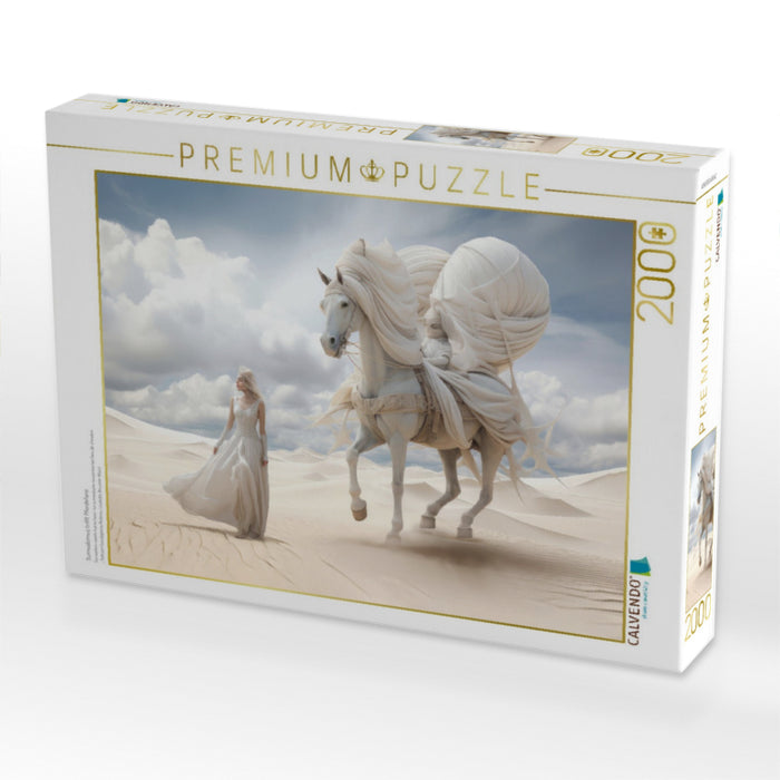 Surrealismus trifft Pferdefans - CALVENDO Foto-Puzzle'