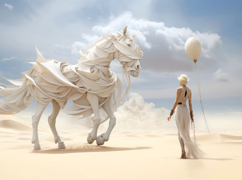 Surrealismus trifft Pferdefans - CALVENDO Foto-Puzzle'