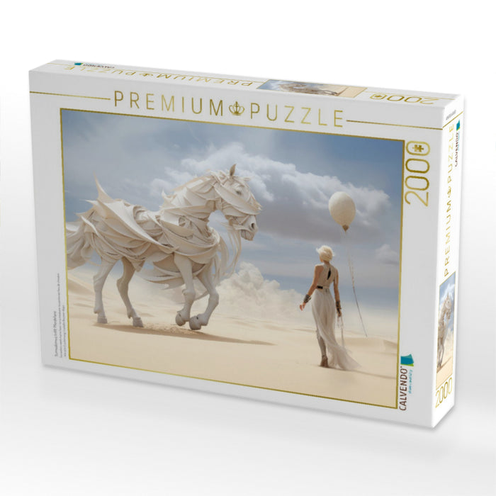 Surrealismus trifft Pferdefans - CALVENDO Foto-Puzzle'