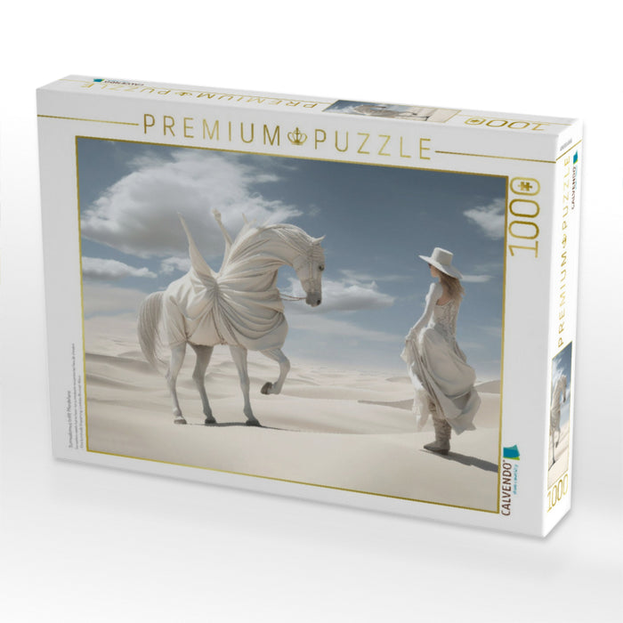 Surrealismus trifft Pferdefans - CALVENDO Foto-Puzzle'