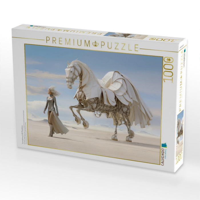 Surrealismus trifft Pferdefans - CALVENDO Foto-Puzzle'