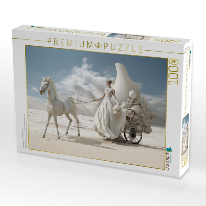 Surrealismus trifft Pferdefans - CALVENDO Foto-Puzzle'