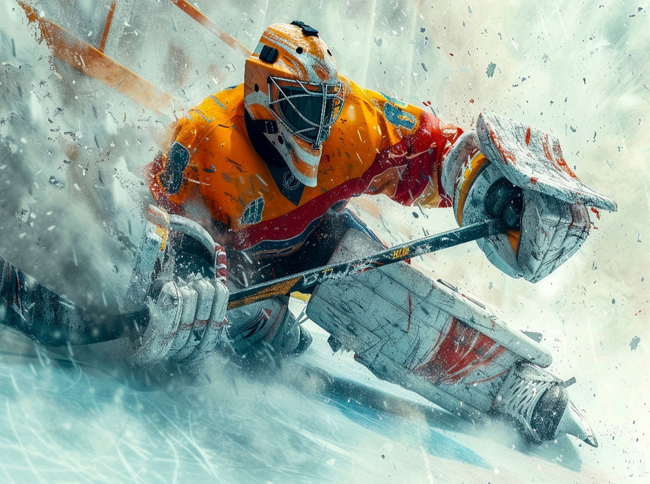 Eishockey, Einsatz für den Sieg - CALVENDO Foto-Puzzle'