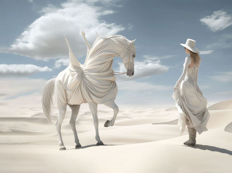 Surrealismus trifft Pferdefans - CALVENDO Foto-Puzzle'