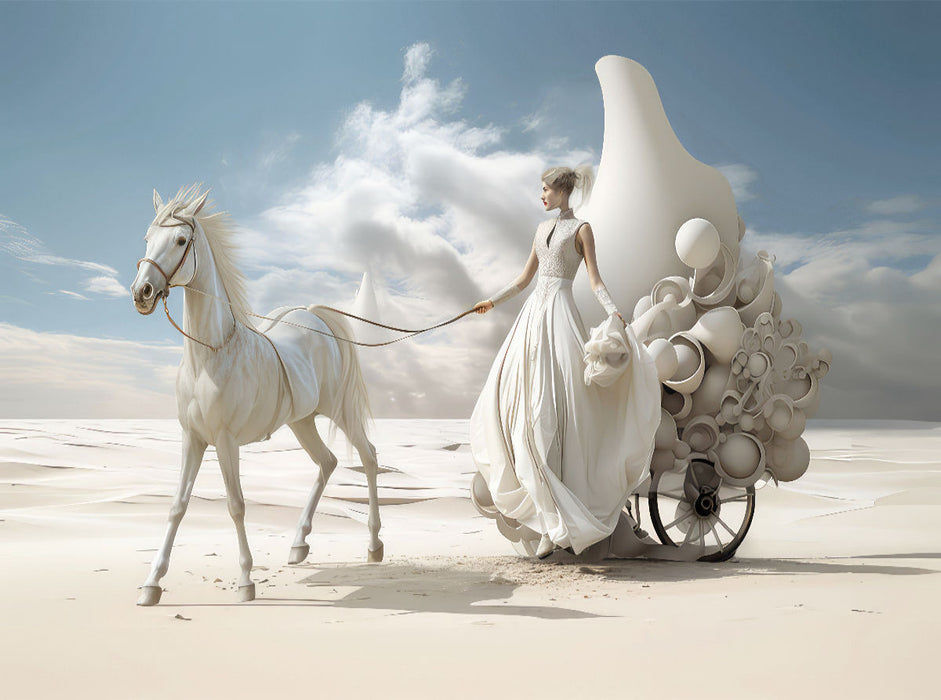 Surrealismus trifft Pferdefans - CALVENDO Foto-Puzzle'