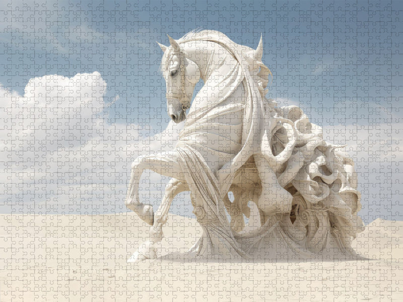 Surrealismus trifft Pferdefans - CALVENDO Foto-Puzzle'