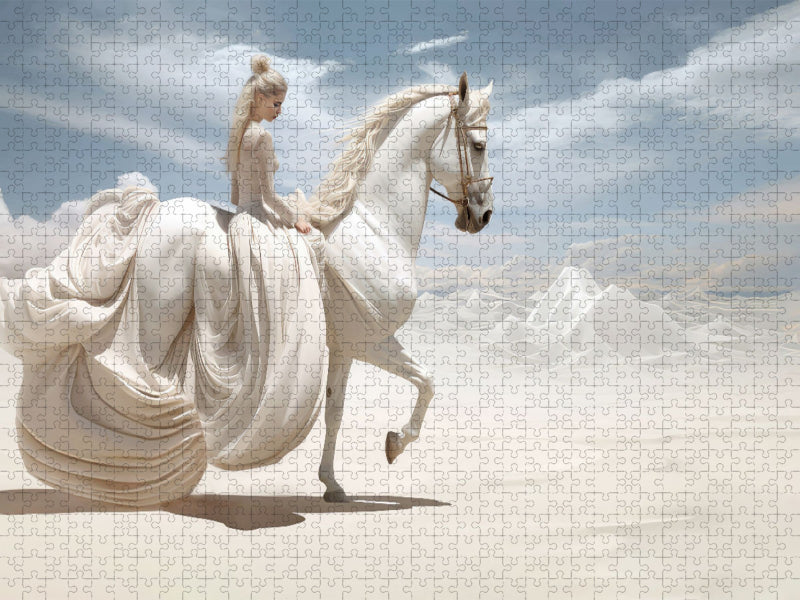 Surrealismus trifft Pferdefans - CALVENDO Foto-Puzzle'