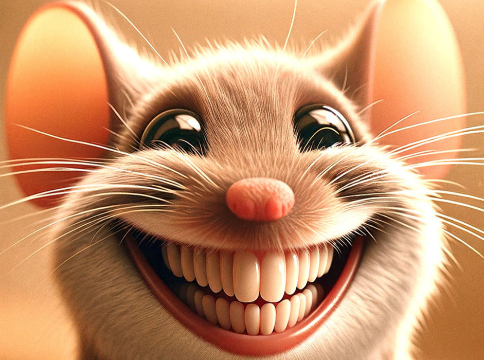 Grinsende Maus - CALVENDO Foto-Puzzle'