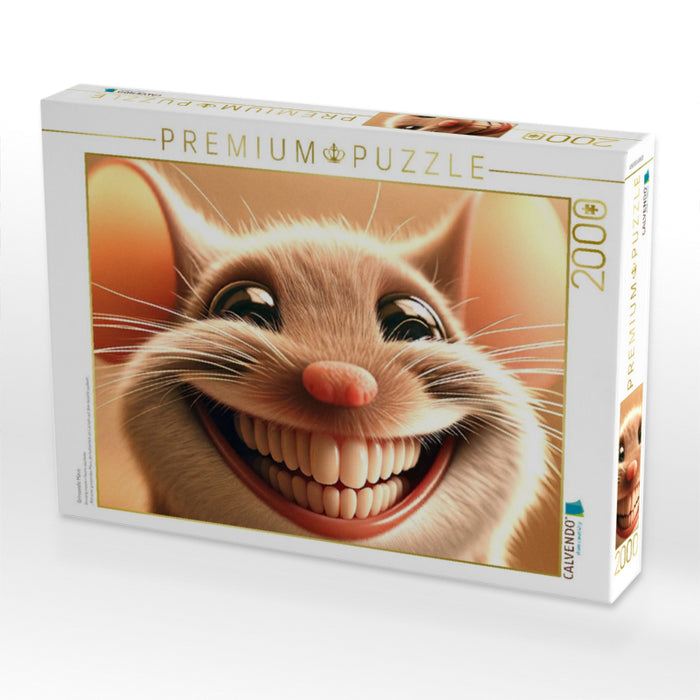 Grinsende Maus - CALVENDO Foto-Puzzle'