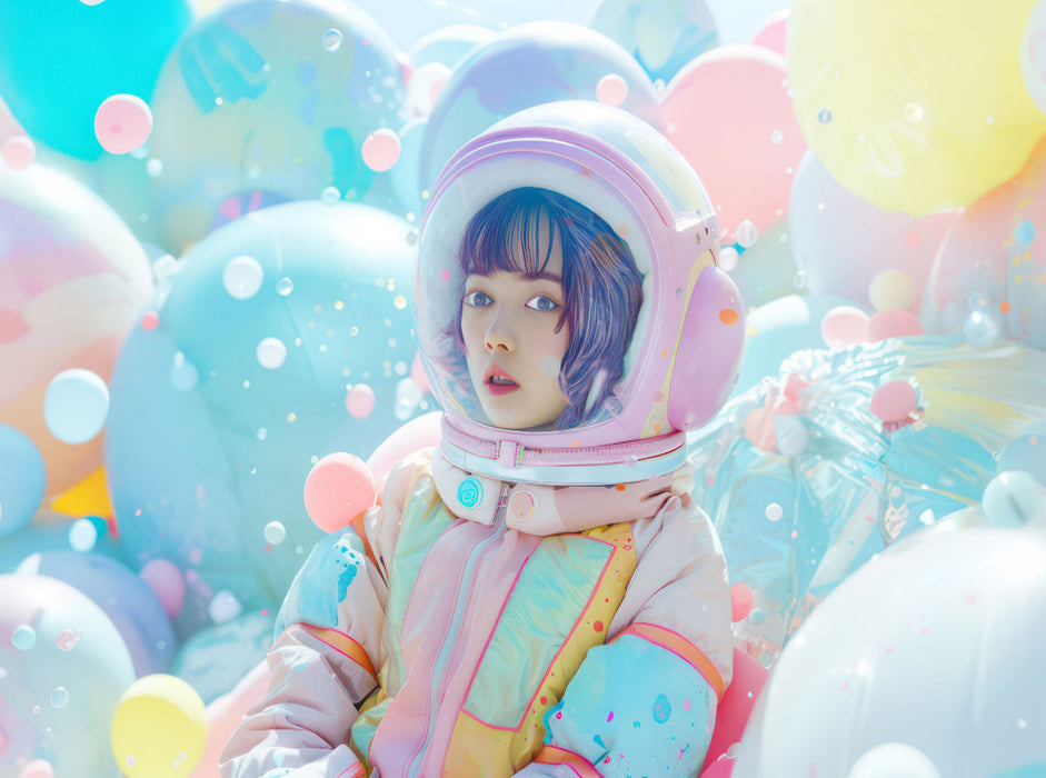 Figuren in einer bunten Welt im Anime-Stil - CALVENDO Foto-Puzzle'