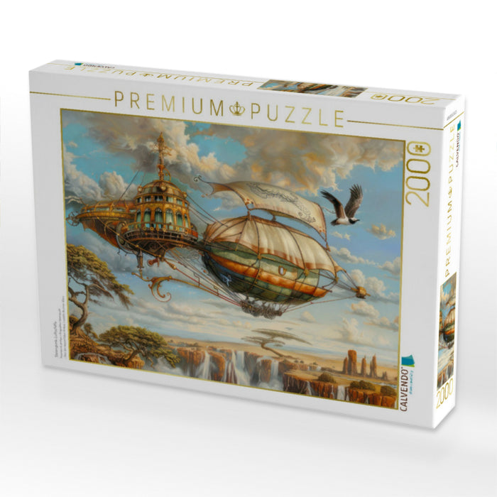 Steampunk-Luftschiffe - CALVENDO Foto-Puzzle'