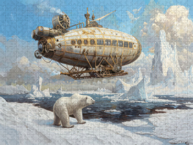 Steampunk-Luftschiffe - CALVENDO Foto-Puzzle'