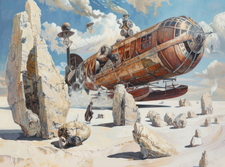Steampunk-Luftschiffe - CALVENDO Foto-Puzzle'
