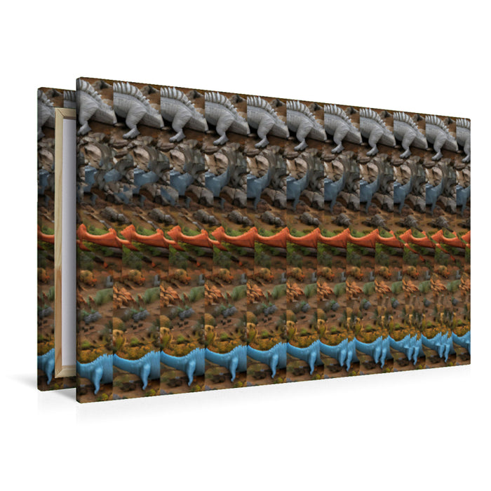 Premium Textil-Leinwand Brachiosaurus - Magisches Bild eines Dinosauriers