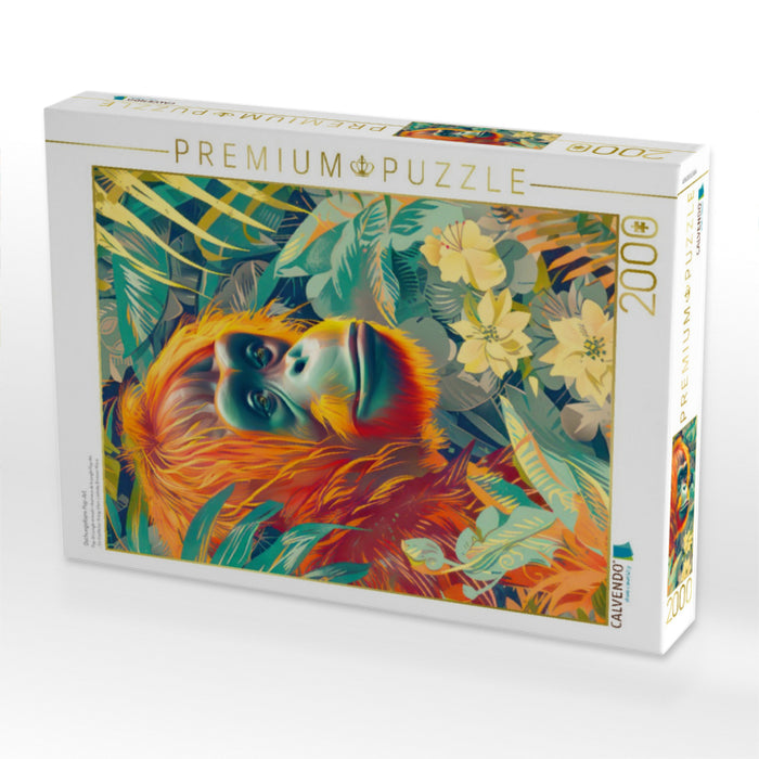Dschungeltiere Pop-Art - CALVENDO Foto-Puzzle'