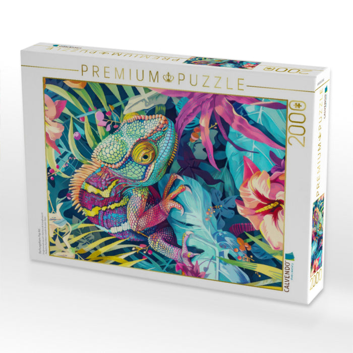 Dschungeltiere Pop Art - CALVENDO Foto-Puzzle'