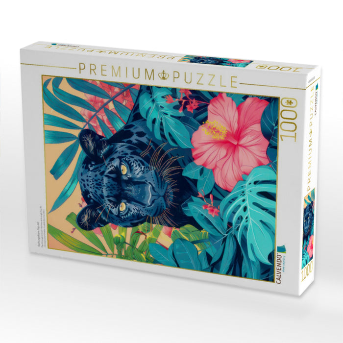 Dschungeltiere Pop-Art - CALVENDO Foto-Puzzle'