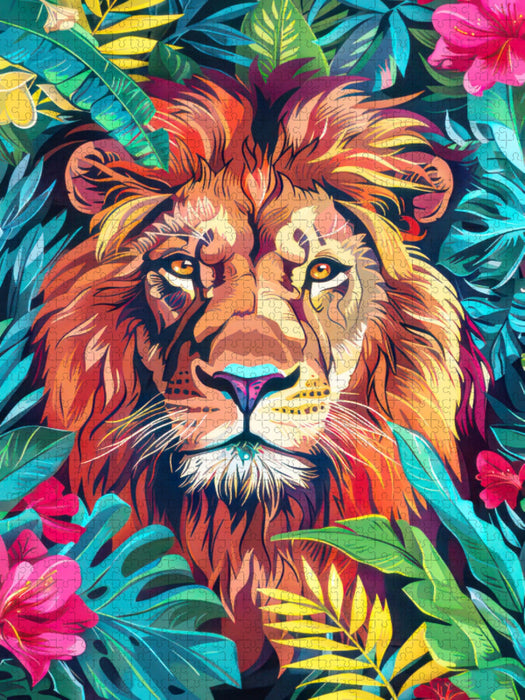 Dschungeltiere Pop-Art - CALVENDO Foto-Puzzle'