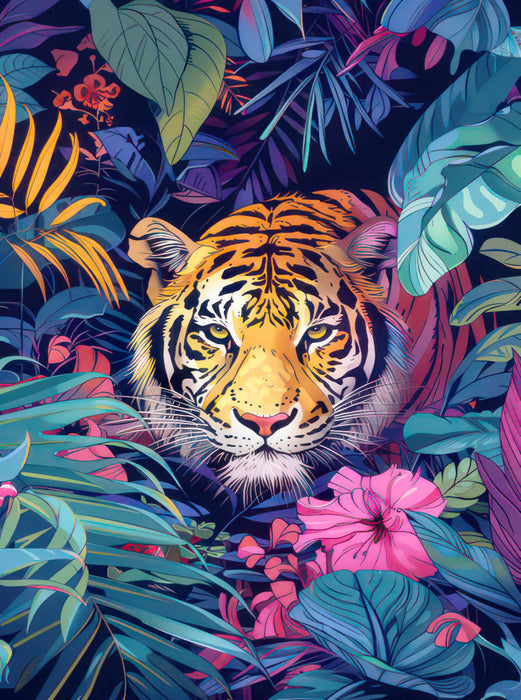 Jungle Animals Pop Art - CALVENDO Foto-Puzzle'