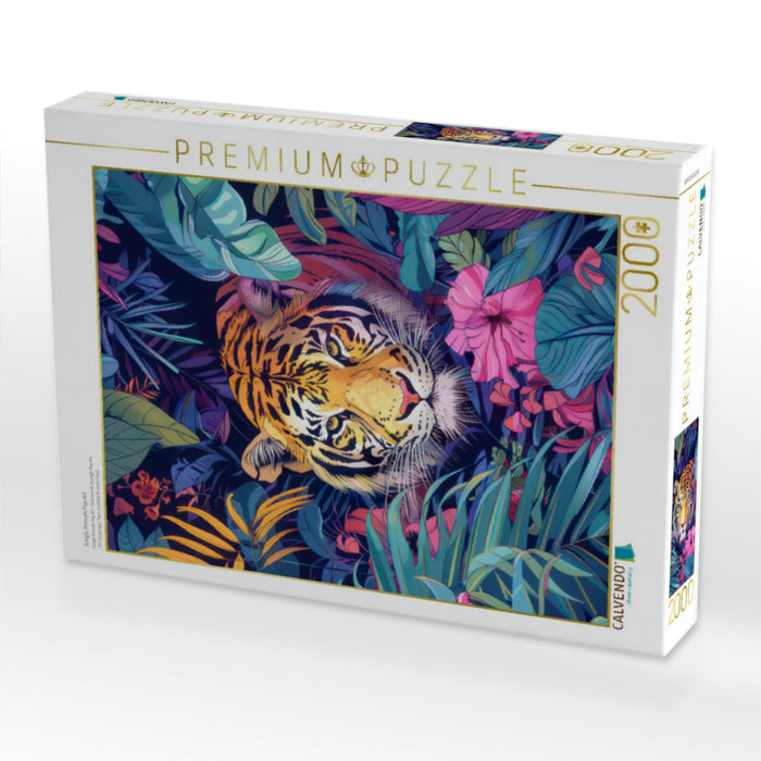 Jungle Animals Pop Art - CALVENDO Foto-Puzzle'