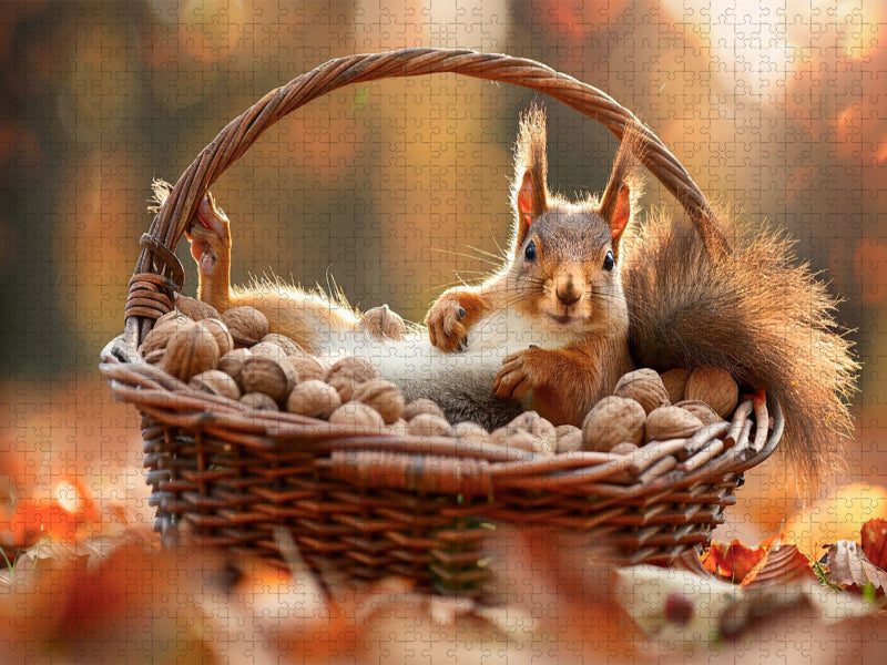 Genug Nüsse gesammelt - CALVENDO Foto-Puzzle'