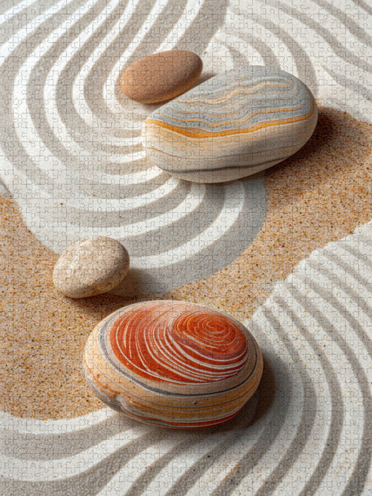Ruhe im Sand - Zen - CALVENDO Foto-Puzzle'