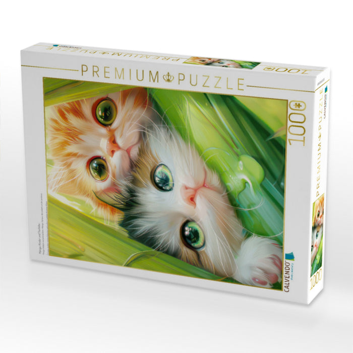 Manga-Kinder und Tierliebe - CALVENDO Foto-Puzzle'