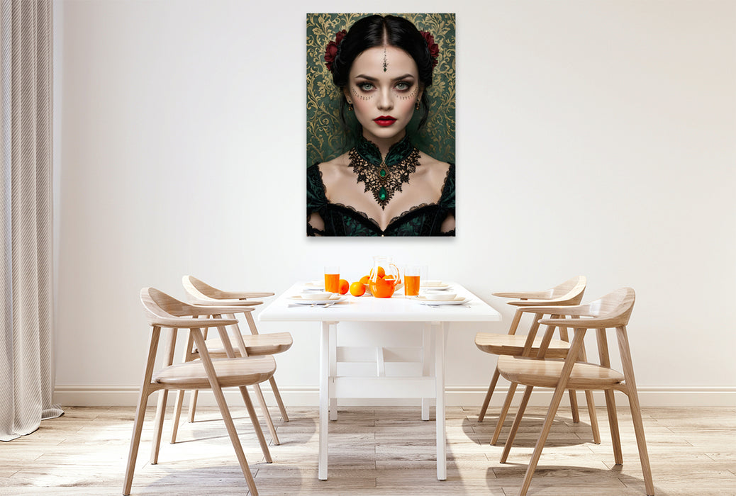 Premium Textil-Leinwand Gothic Portrait