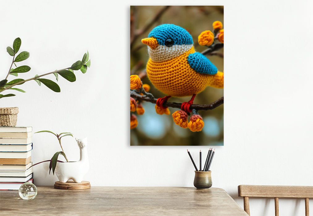 Premium Textil-Leinwand Ein Motiv aus dem Kalender Süße Häkeltiere - Inspirationen für das ganze Jahr