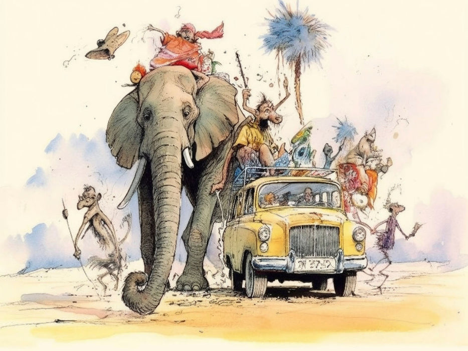 Mit dem Auto unterwegs - CALVENDO Foto-Puzzle'