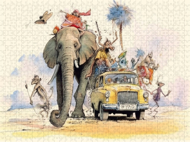 Mit dem Auto unterwegs - CALVENDO Foto-Puzzle'