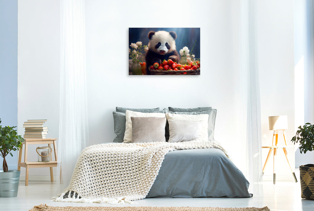 Premium textile canvas... and the strawberries 