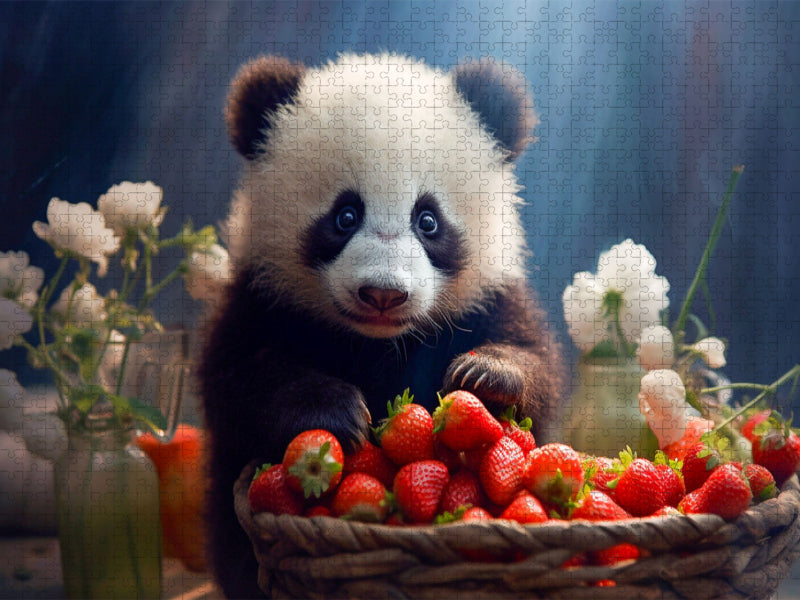 ... und die Erdbeeren - CALVENDO Foto-Puzzle'