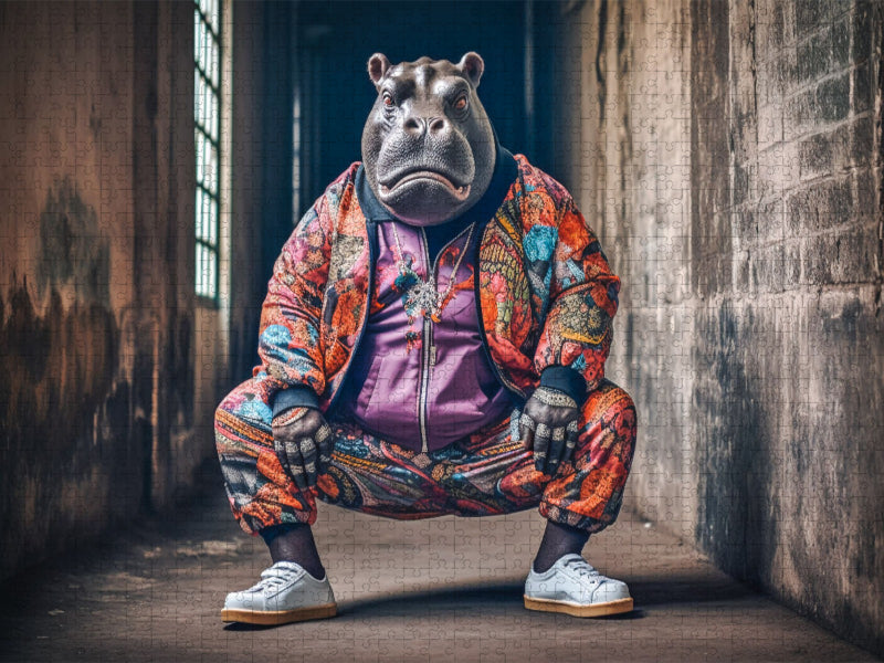 DJ Hippo - CALVENDO Foto-Puzzle'