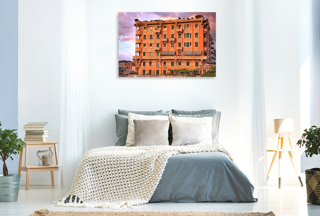 Premium textile canvas A motif from the calendar The timeless beauty of Genoa 