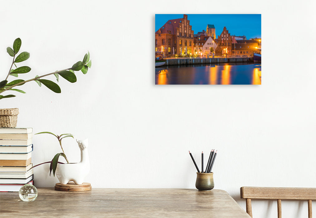 Premium textile canvas Blue Hour in Wismar 