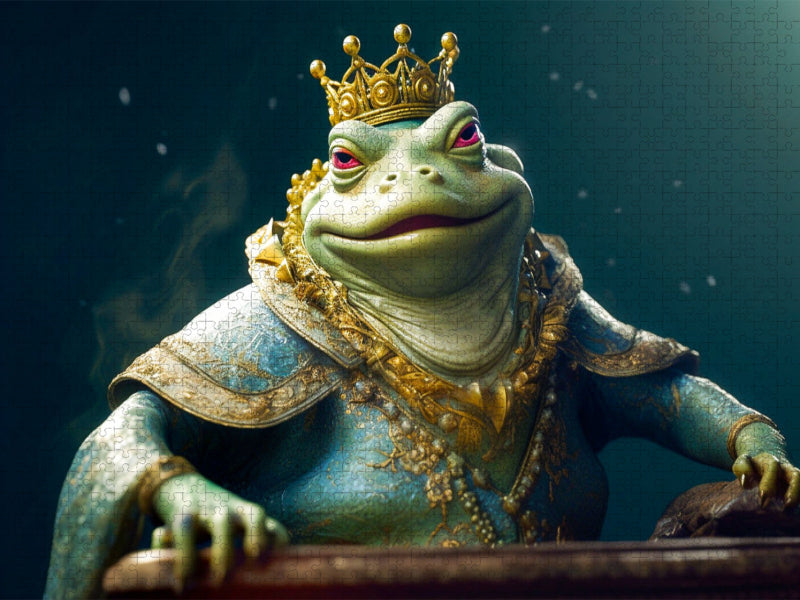 Der Froschkönig - CALVENDO Foto-Puzzle'