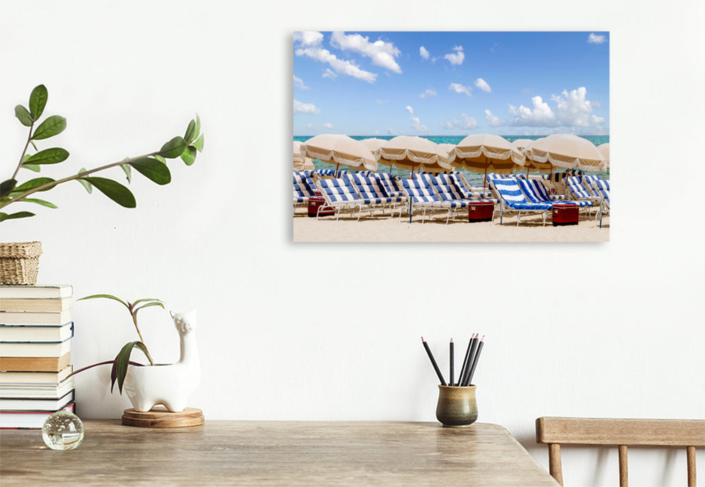 Premium textile canvas relaxing beach idyll 