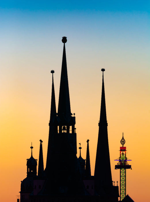 Die fünf Türme von Halle-Saale - CALVENDO Foto-Puzzle'