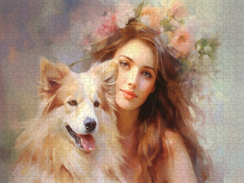 Krafttier Hund - CALVENDO Foto-Puzzle'