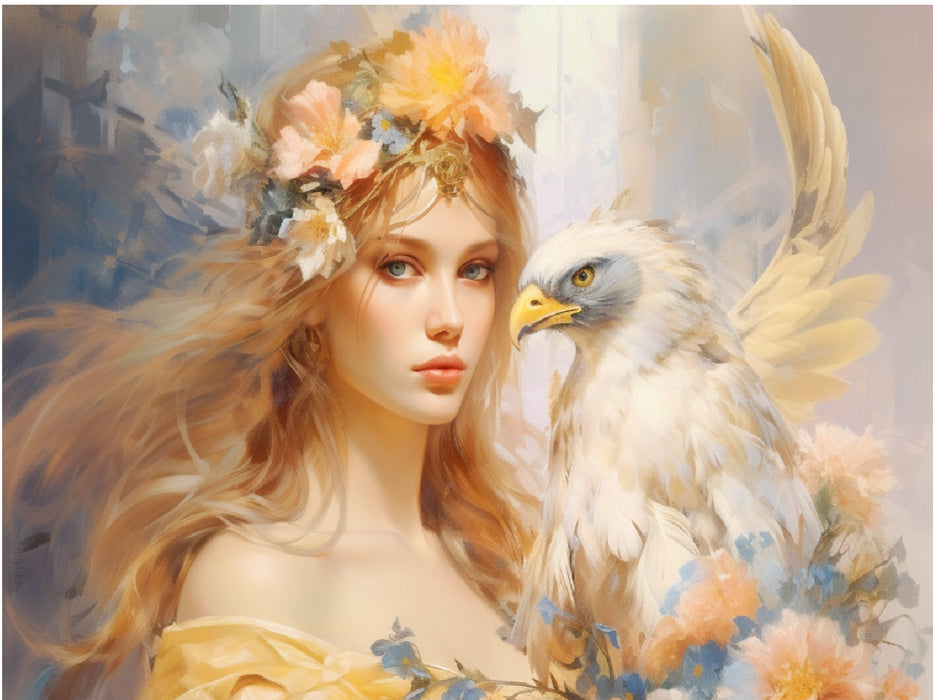 Adler mit Elfe - CALVENDO Foto-Puzzle'