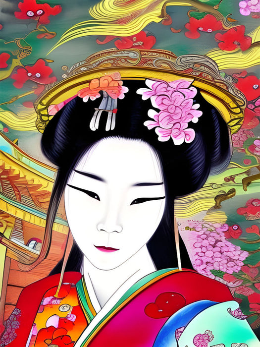 Geisha - CALVENDO Foto-Puzzle'