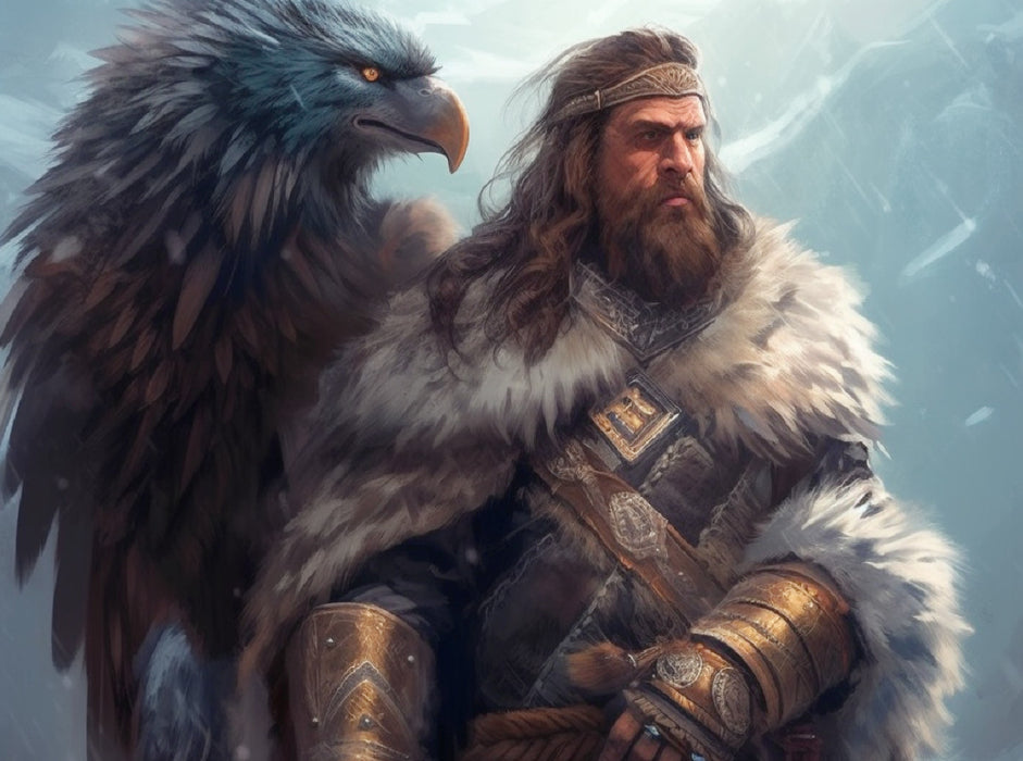 Barbar mit Adler - CALVENDO Foto-Puzzle'