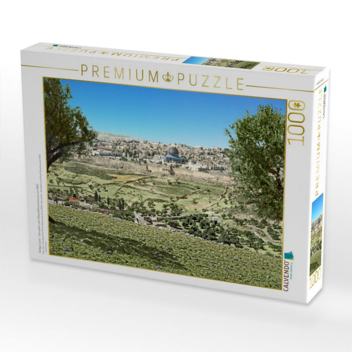 Heiliges Land – Jerusalem vom Berg Gethsemane aus um 1900 - CALVENDO Foto-Puzzle'
