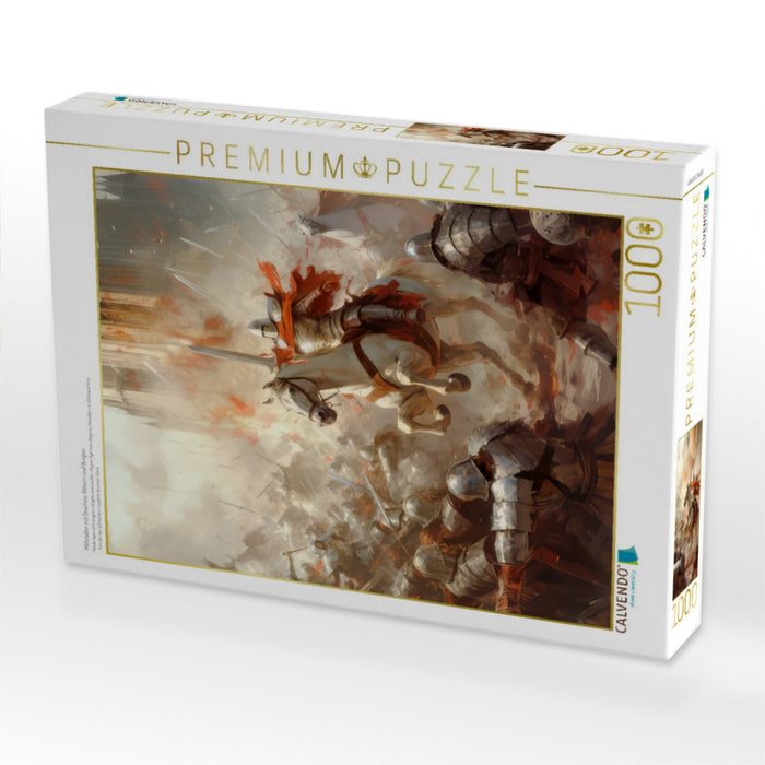 Mittelalter mit Drachen, Rittern und Burgen - CALVENDO Foto-Puzzle'
