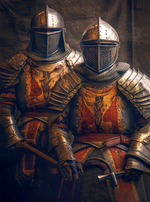 Das Mittelalter mit Drachen, Rittern und Burgen - CALVENDO Foto-Puzzle'