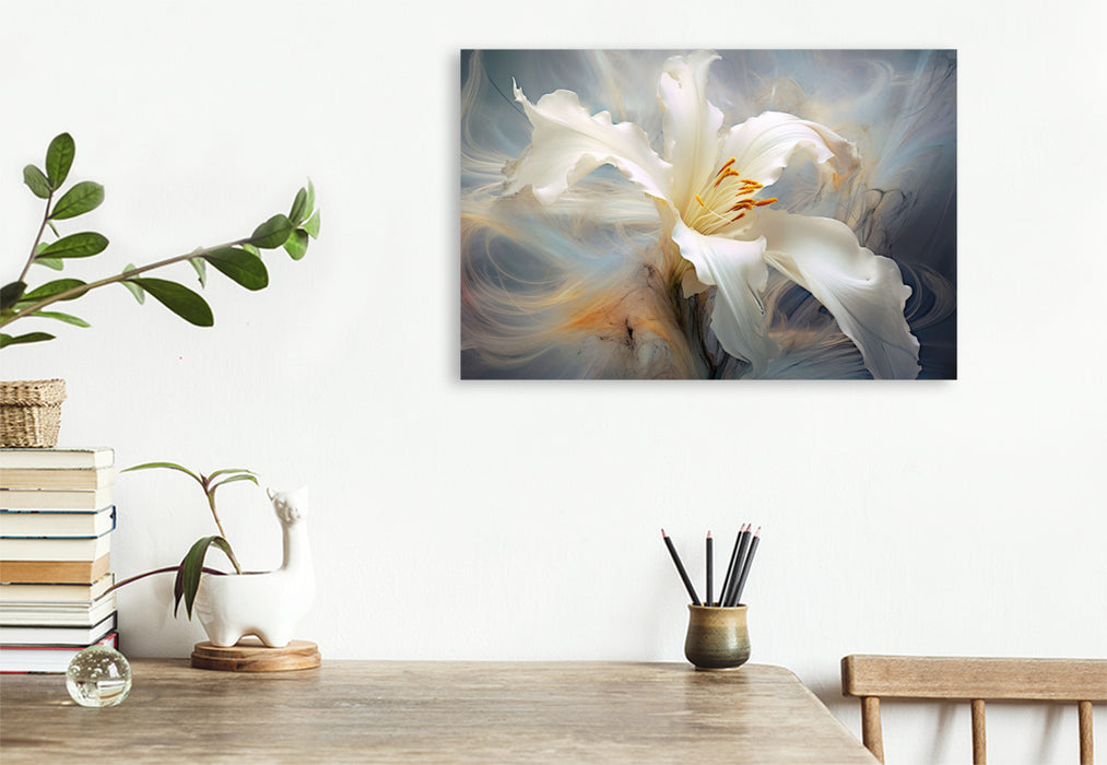 Premium textile canvas lily 