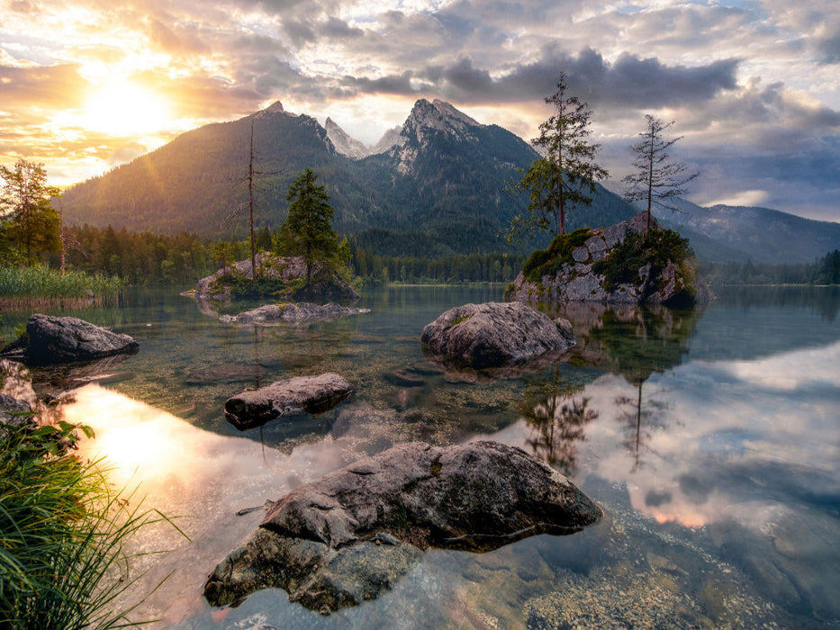 Hintersee am Zauberwald - CALVENDO Foto-Puzzle'